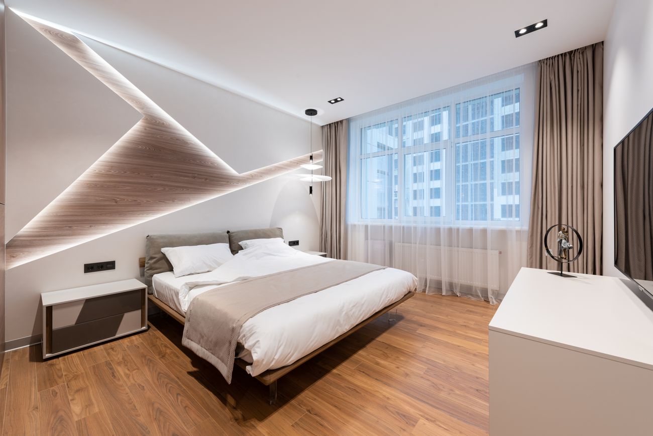 Hotel interior illustrating a spacious suite concept